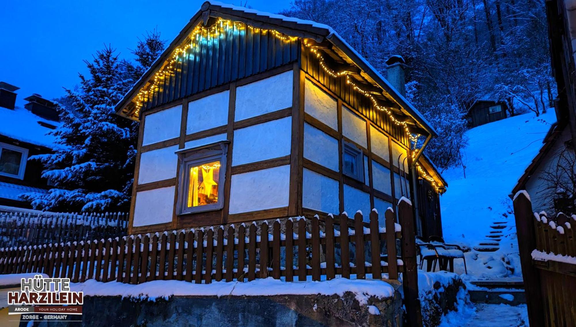 Arode Huette Harzilein - Romantic Tiny House On The Edge Of The Forest Zorge Eksteriør bilde
